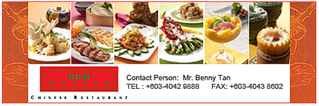 Museum Chinese Restaurant - Contact Mr. Benny Tan  @ +603-4042 9888